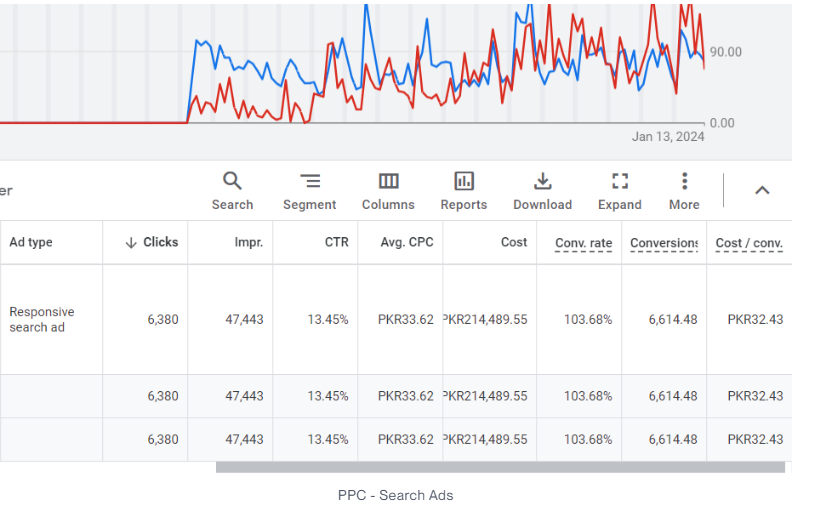 PPC search ads